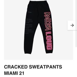 Rolling Loud Miami 21 cracked sweatpants